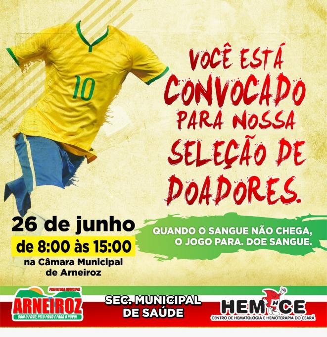 Campanha de Doação de sangue.
