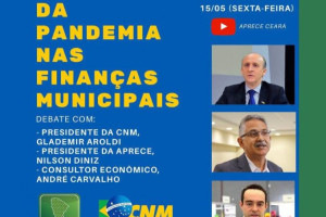 Aprece realizará, em parceria com a Confederação Nacional de Municípios (CNM), um debate sobre os Impactos da Pandemia nas Finanças Municipais
