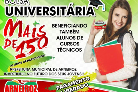 Liberado o pagamento do Bolsa Universitária