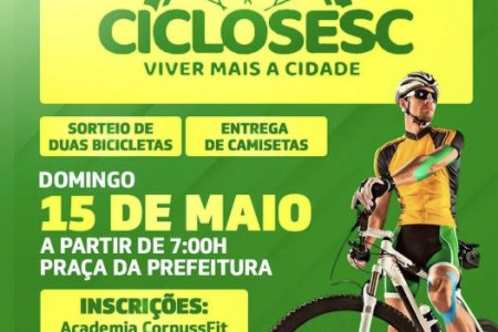 Domingo é dia de pedalar, vamos juntos participar