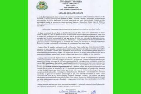 NOTA DE ESCLARECIMENTO 