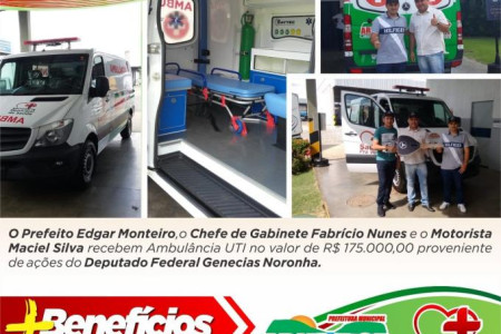  Município de Arneiroz é contemplado com ambulância Semi-UTI