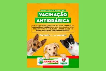 VACINAÇÃO ANTIRRÁBICA 