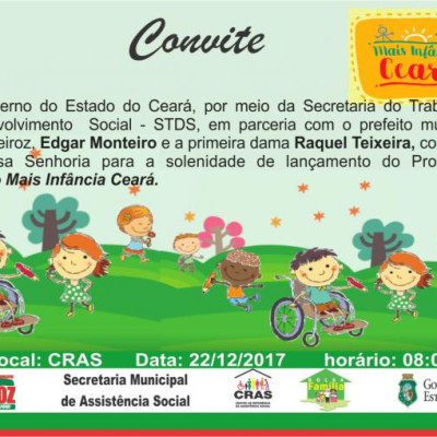 Cartão Mais Infância Ceará