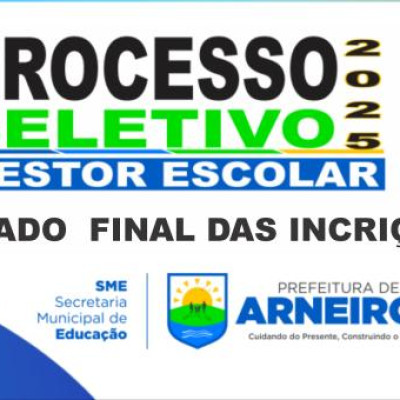 RESULTADO FINAL DAS INSCRIÇÕES EDITAL 002/2025