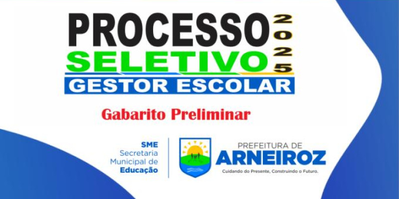 Gabarito Preliminar edital 02/2025