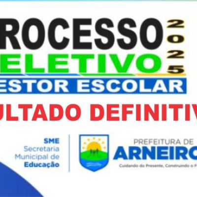 Resultado Definitivo Processo Seletivo Simplificado - Edital 002/2025