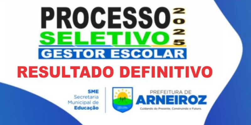 Resultado Definitivo Processo Seletivo Simplificado - Edital 002/2025