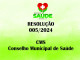 RESOLUÇÃO 005/2024 CMS