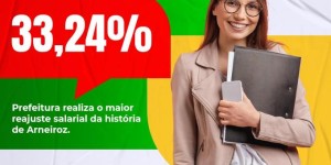 Prefeito Monteiro Filho concede reajuste de 33,24%  aos Professores da Rede Municipal de Arneiroz